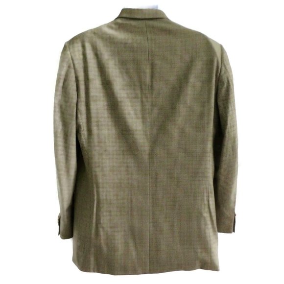 Ermenegildo Zegna Sport Coat Blazer 15mil Silk Wool 3 Btn NO Vent Houndstooth - Picture 2 of 12
